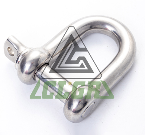 D Shackle Stainless Steel Screw Pin European Type