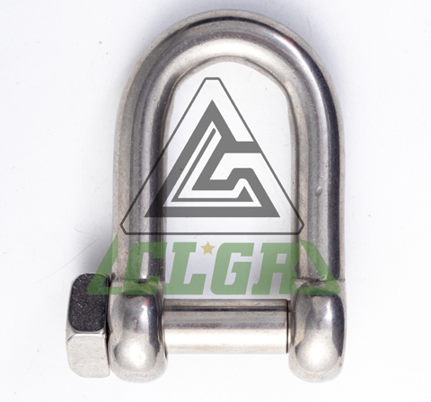 CLGR® Stainless Steel Chain Shackle with Square Head Pin for Trawling