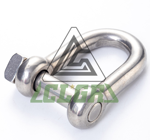 CLGR® Stainless Steel Chain Shackle with Square Head Pin for Trawling