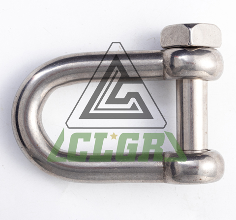 CLGR® Stainless Steel Chain Shackle with Square Head Pin for Trawling
