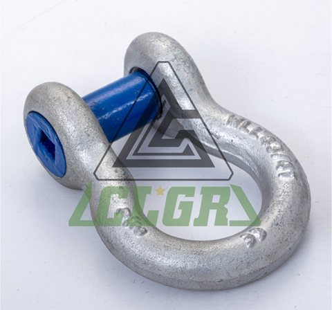 CLGR® High Tensile Bow Shackle with Square Sunken Head Pin for Trawling