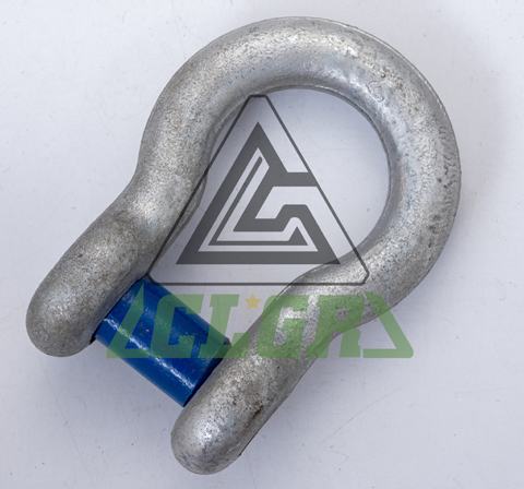 CLGR® High Tensile Bow Shackle with Square Sunken Head Pin for Trawling