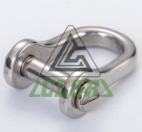 CLGR® Stainless Steel D Shackles with Countersunk Slotted Pin – European Type