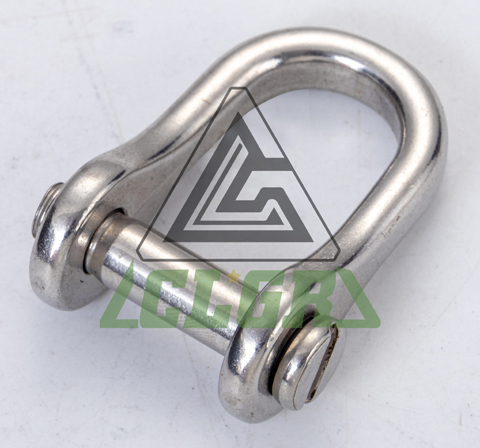 CLGR® Stainless Steel D Shackles with Countersunk Slotted Pin – European Type