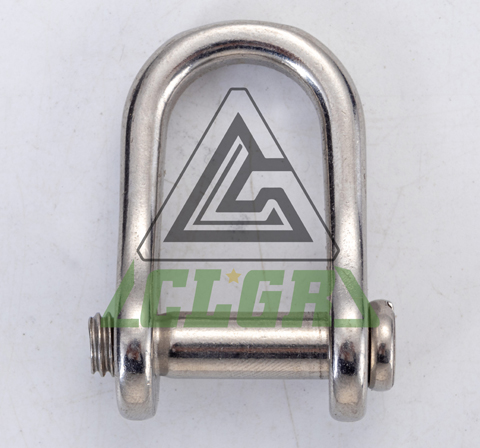 CLGR® Stainless Steel D Shackles with Countersunk Slotted Pin – European Type