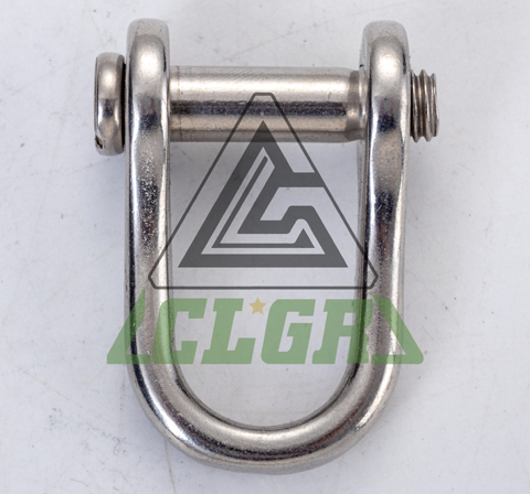 CLGR® Stainless Steel D Shackles with Countersunk Slotted Pin – European Type