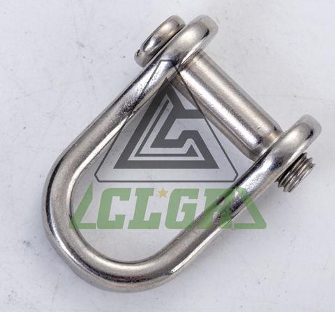 CLGR® Stainless Steel D Shackles with Countersunk Slotted Pin – European Type
