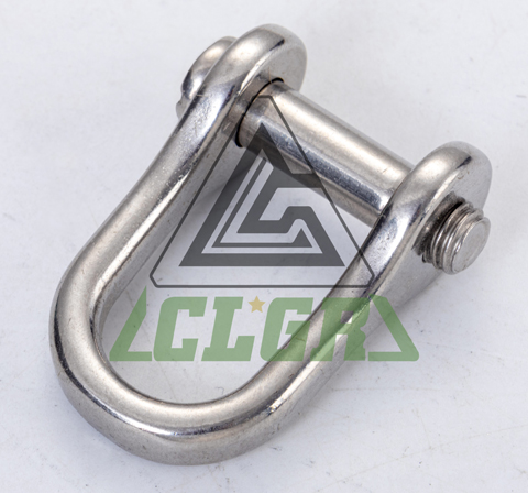 CLGR® Stainless Steel D Shackles with Countersunk Slotted Pin – European Type