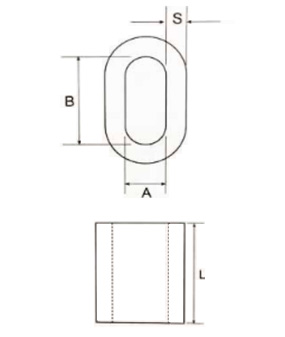 Specifications of CLGR® Copper Oval Wire Rope Ferrules Specifications of CLGR® Copper Oval Wire Rope Ferrules