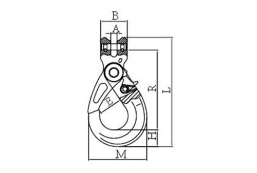 Specifications of CLGR® G100 Clevis Safety Hook BKG Specifications of CLGR® G100 Clevis Safety Hook BKG