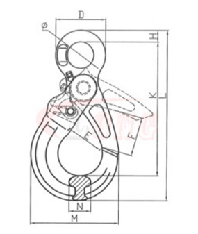 Specifications of CLGR® G100 Eye Safety Hooks with Recessed Trigger BK