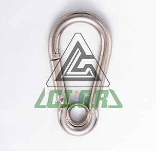 CLGR® Galvanized Carabine Snap Hook with Eyelet DIN5299 Form A