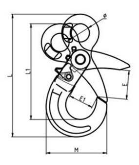 Specifications of CLGR® Grade 80 Eye Safety Hook with Dacromet European Type - Trawling Gear