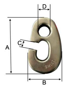 Specifications of CLGR® Stainless Steel G-hooks for Fishing & Trawling