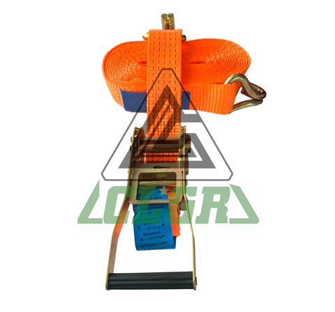 CLGR® 2 Inch Ratchet Straps with Wire Double J Hooks EN 12195-2 Polyester Supplier