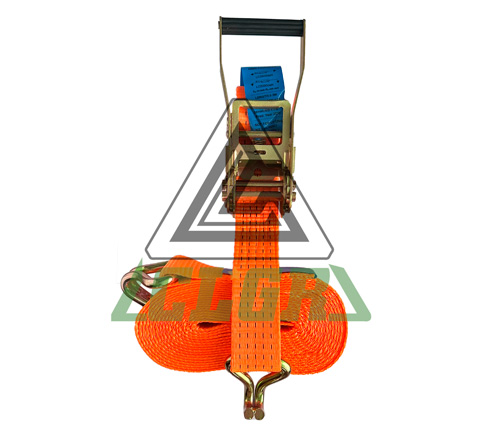 CLGR® 2 Inch Ratchet Straps with Wire Double J Hooks EN 12195-2 Polyester Exporter