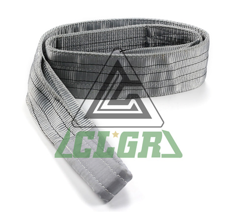 CLGR® 4 Ton Polyester Duplex Grey Flat Webbing Lifting Slings Factory