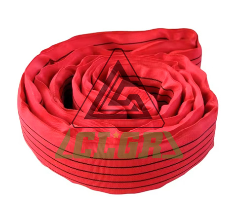 CLGR® 5 Ton Red Polyester Endless Round Sling in China