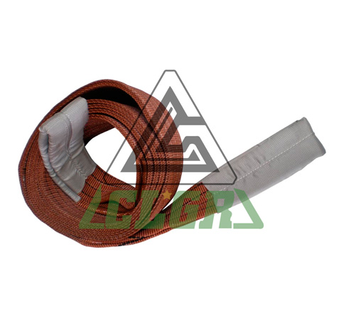 CLGR® 6 Ton Polyester Duplex Brown Flat Webbing Lifting Slings China
