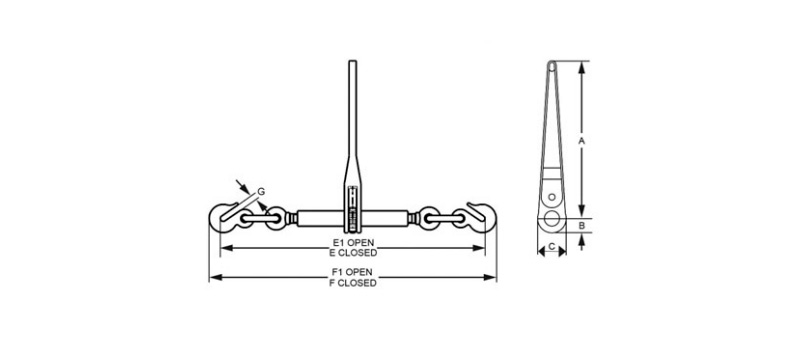 Specifications of CLGR® Grade 70 Ratchet Load Binder US.Fed.Spec