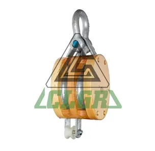 CLGR® Regular Wood Block with Shackle Double Wheel/Sheave