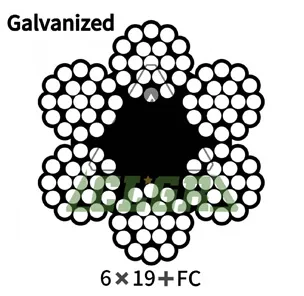 CLGR® Steel Wire Rope 6x19+FC Galvanized for Trawl