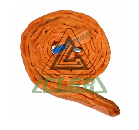 CLGR® 10 Ton Lifting Sling Orange Polyester Endless Round Sling