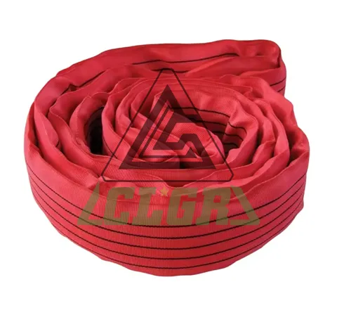 CLGR® 5 Ton Lifting Sling Red Polyester Endless Round Sling
