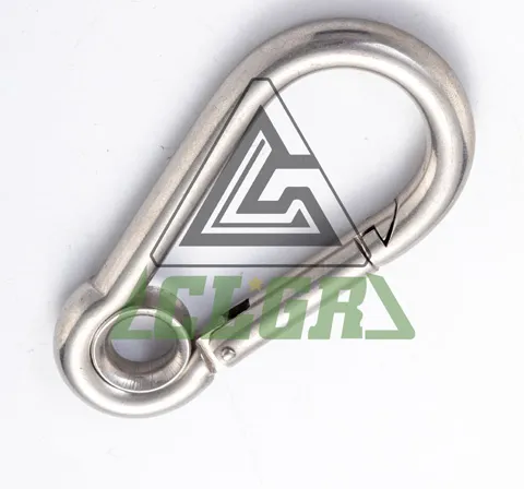 CLGR® Galvanized Carabine Snap Hook with Eyelet DIN5299 Form A