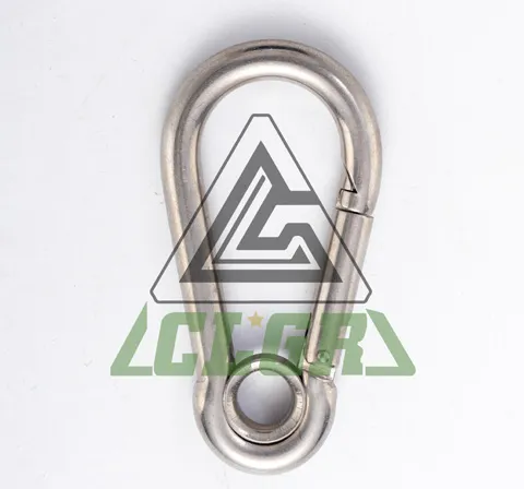 CLGR® Galvanized Carabine Snap Hook with Eyelet DIN5299 Form A