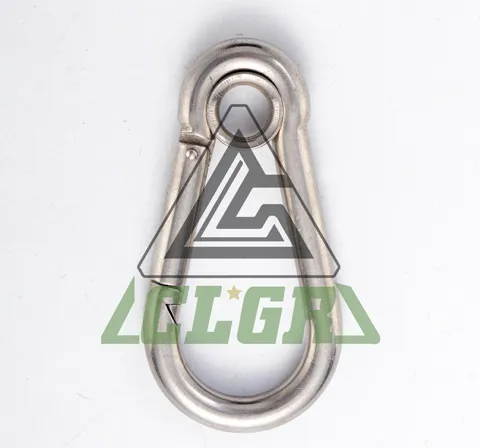 CLGR® Galvanized Carabine Snap Hook with Eyelet DIN5299 Form A