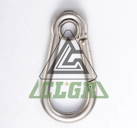 CLGR® Galvanized Carabine Snap Hook with Eyelet DIN5299 Form A