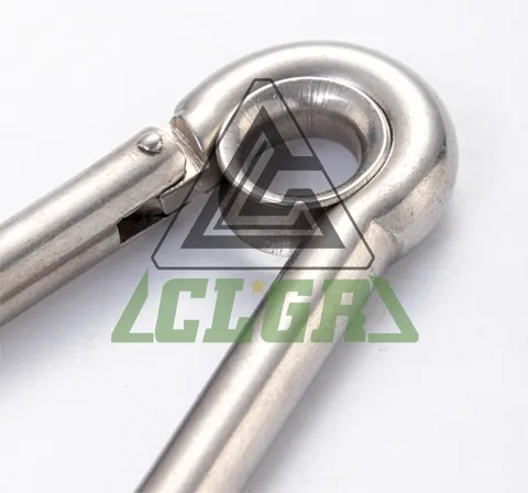 CLGR® Galvanized Carabine Snap Hook with Eyelet DIN5299 Form A