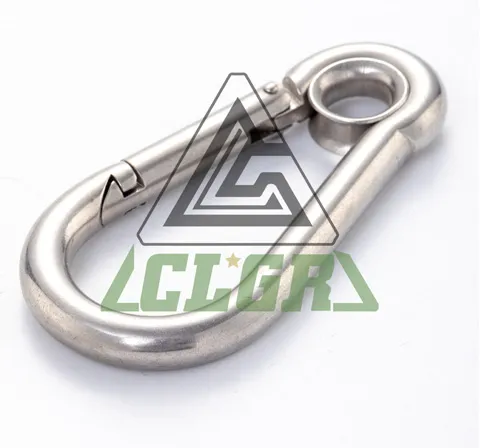 CLGR® Galvanized Carabine Snap Hook with Eyelet DIN5299 Form A