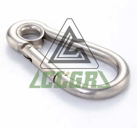 CLGR® Galvanized Carabine Snap Hook with Eyelet DIN5299 Form A
