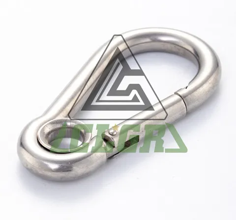 CLGR® Galvanized Carabine Snap Hook with Eyelet DIN5299 Form A
