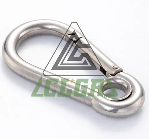 CLGR® Galvanized Carabine Snap Hook with Eyelet DIN5299 Form A