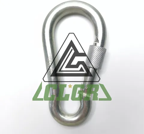 CLGR® Galvanized Carabine Snap Hook with Screw Nut DIN5299 Form D