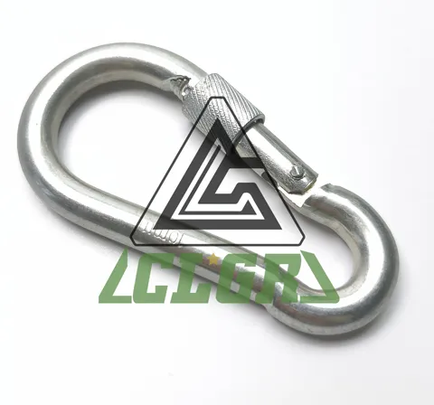 CLGR® Galvanized Carabine Snap Hook with Screw Nut DIN5299 Form D