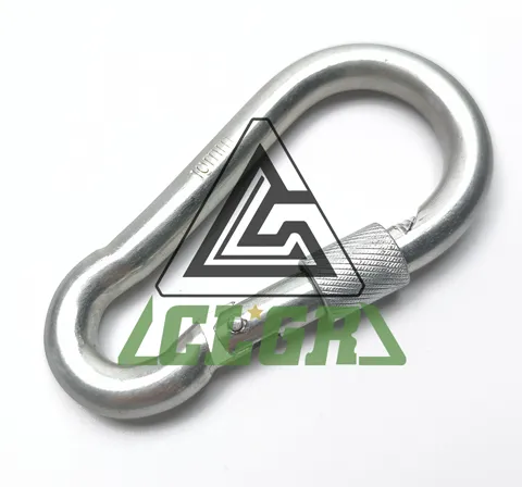 CLGR® Galvanized Carabine Snap Hook with Screw Nut DIN5299 Form D