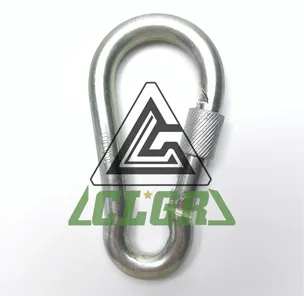 CLGR® Galvanized Carabine Snap Hook with Screw Nut DIN5299 Form D