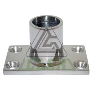 CLGR® Stainless Steel Boat Handrail Rectangular Base 90 Degree