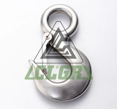 CLGR® Stainless Steel Eye Hoist Hook with Latch S-320