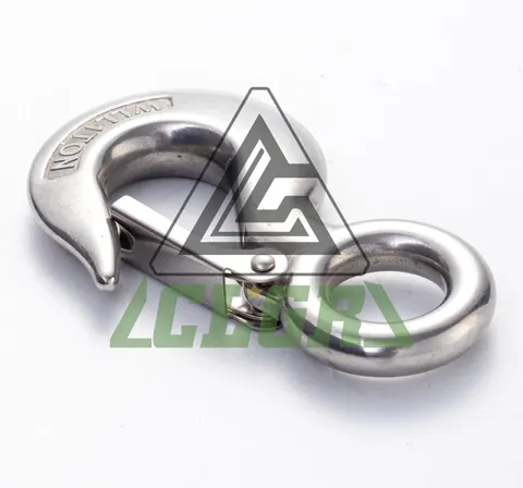 CLGR® Stainless Steel Eye Hoist Hook with Latch S-320