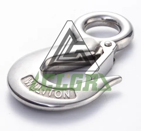 CLGR® Stainless Steel Eye Hoist Hook with Latch S-320
