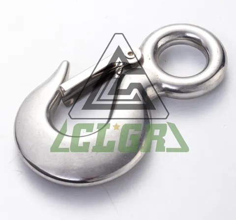 CLGR® Stainless Steel Eye Hoist Hook with Latch S-320