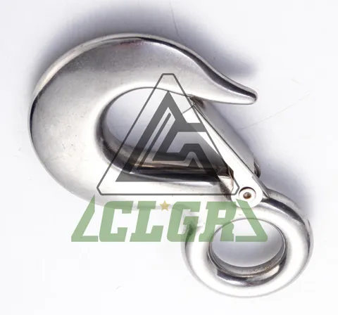CLGR® Stainless Steel Eye Hoist Hook with Latch S-320