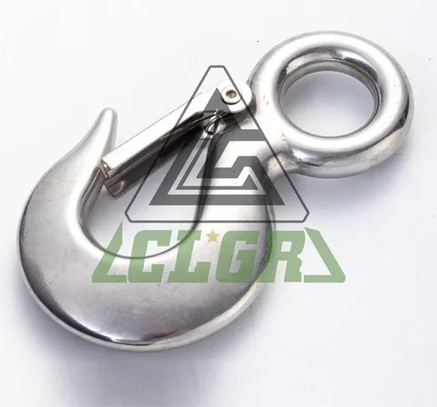 CLGR® Stainless Steel Eye Hoist Hook with Latch S-320