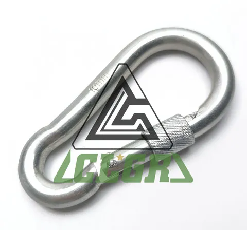 CLGR® Galvanized Carabine Snap Hook with Screw Nut DIN5299 Form D Exporter