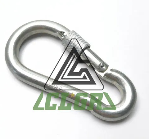 CLGR® Galvanized Carabine Snap Hook with Screw Nut DIN5299 Form D Factory
